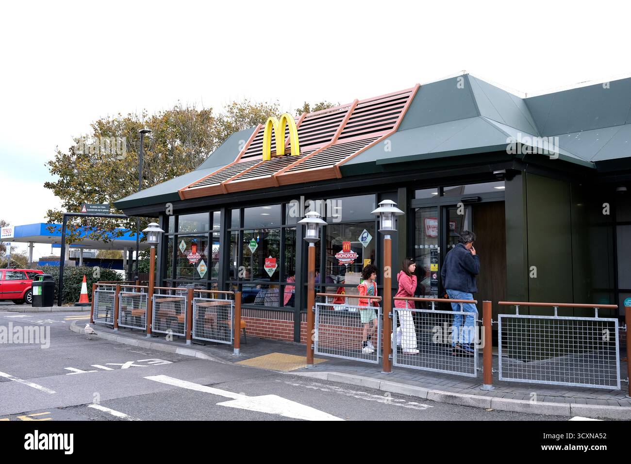 macdonalds, ristorante hamberger, eastbourne town, east sussex, regno unito Foto Stock
