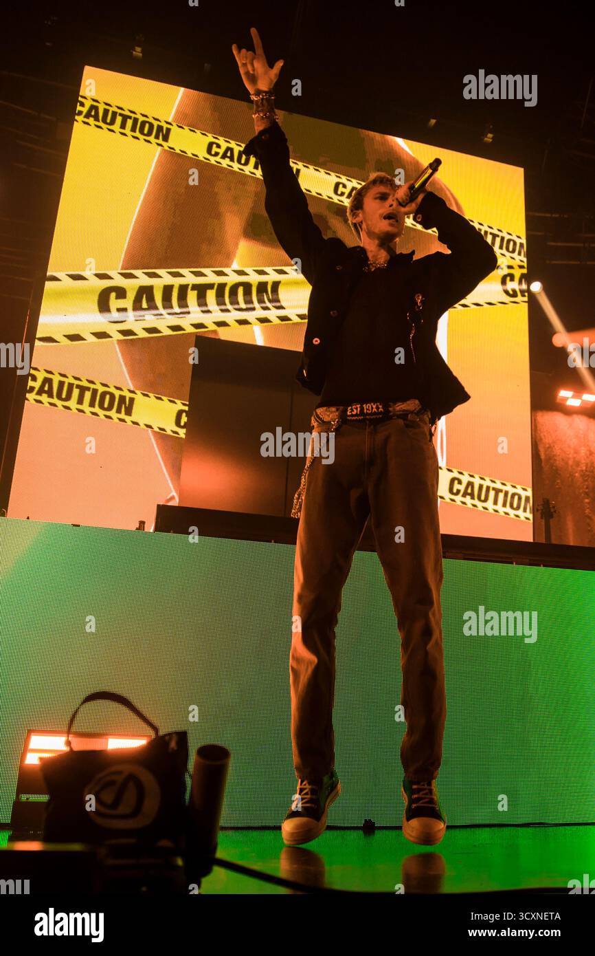 Machine Gun Kelly concerto dal vivo a Fabrique, Milano, 8 settembre 2019 © Giorgia De dato Foto Stock