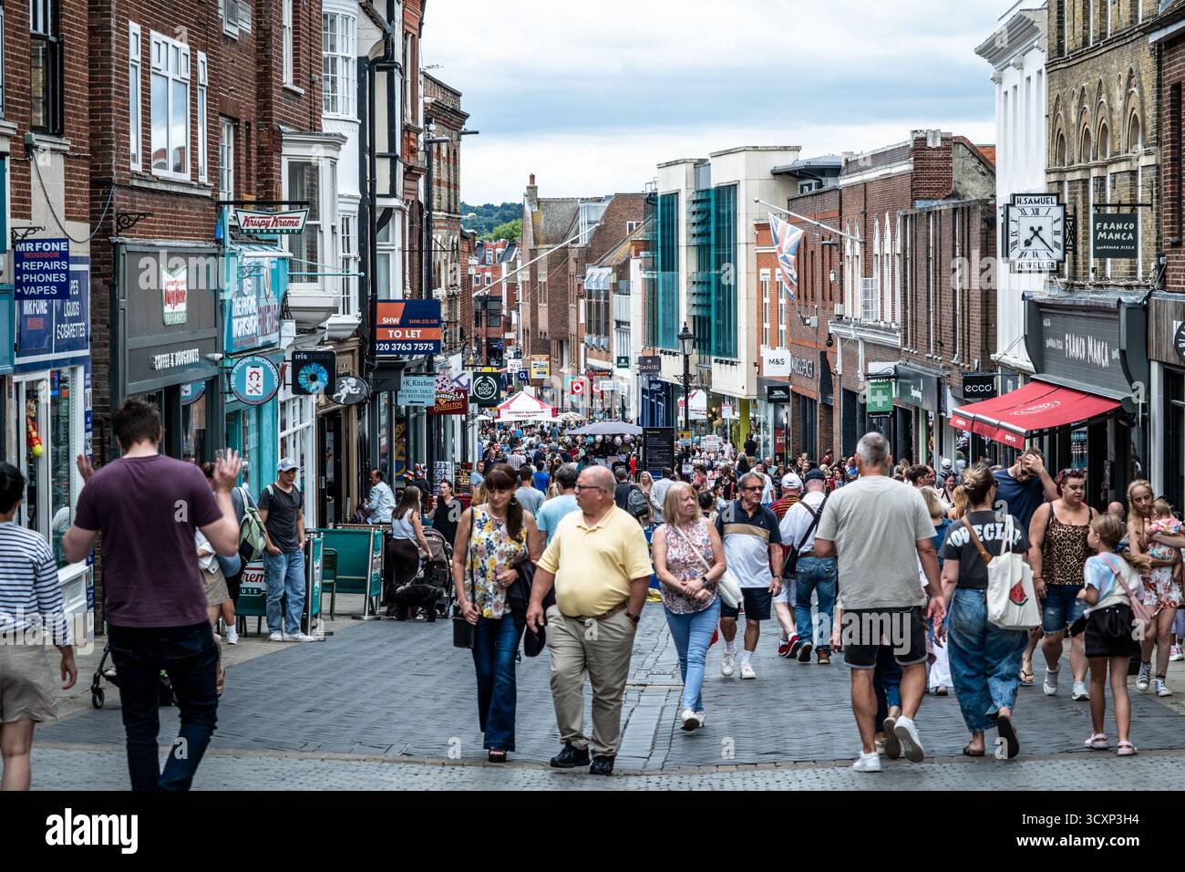 Vita urbana a Windsor – strade e momenti di città Foto Stock