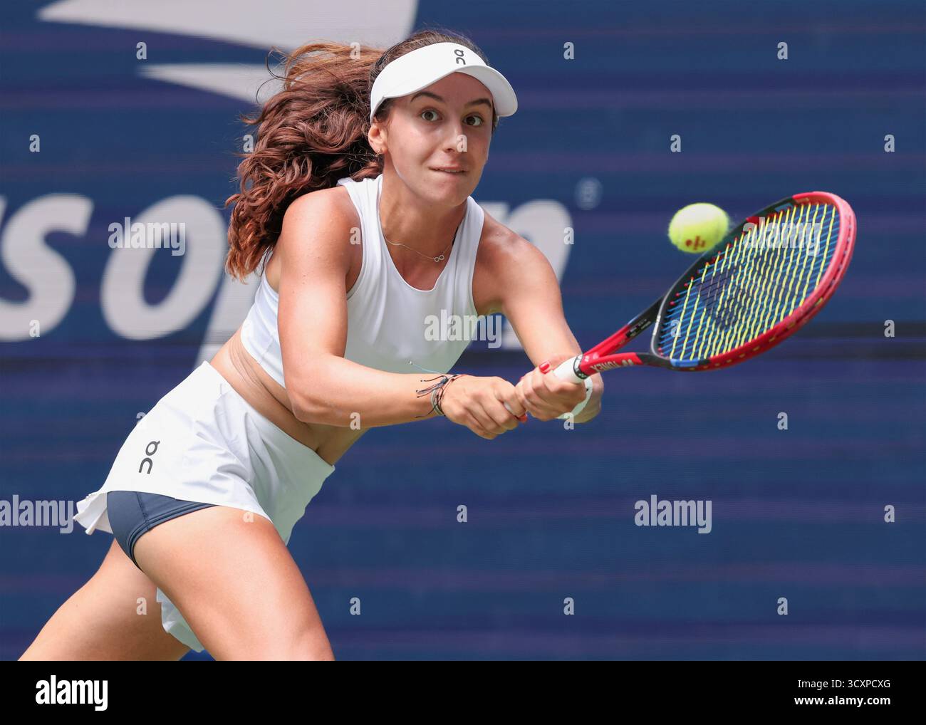 Julieta Pareja (USA), Maedchen Einzel, Girls Singles, US Open Championships 2023, USTA Billie Jean King National Tennis Center, Flushing Meadows, New Foto Stock