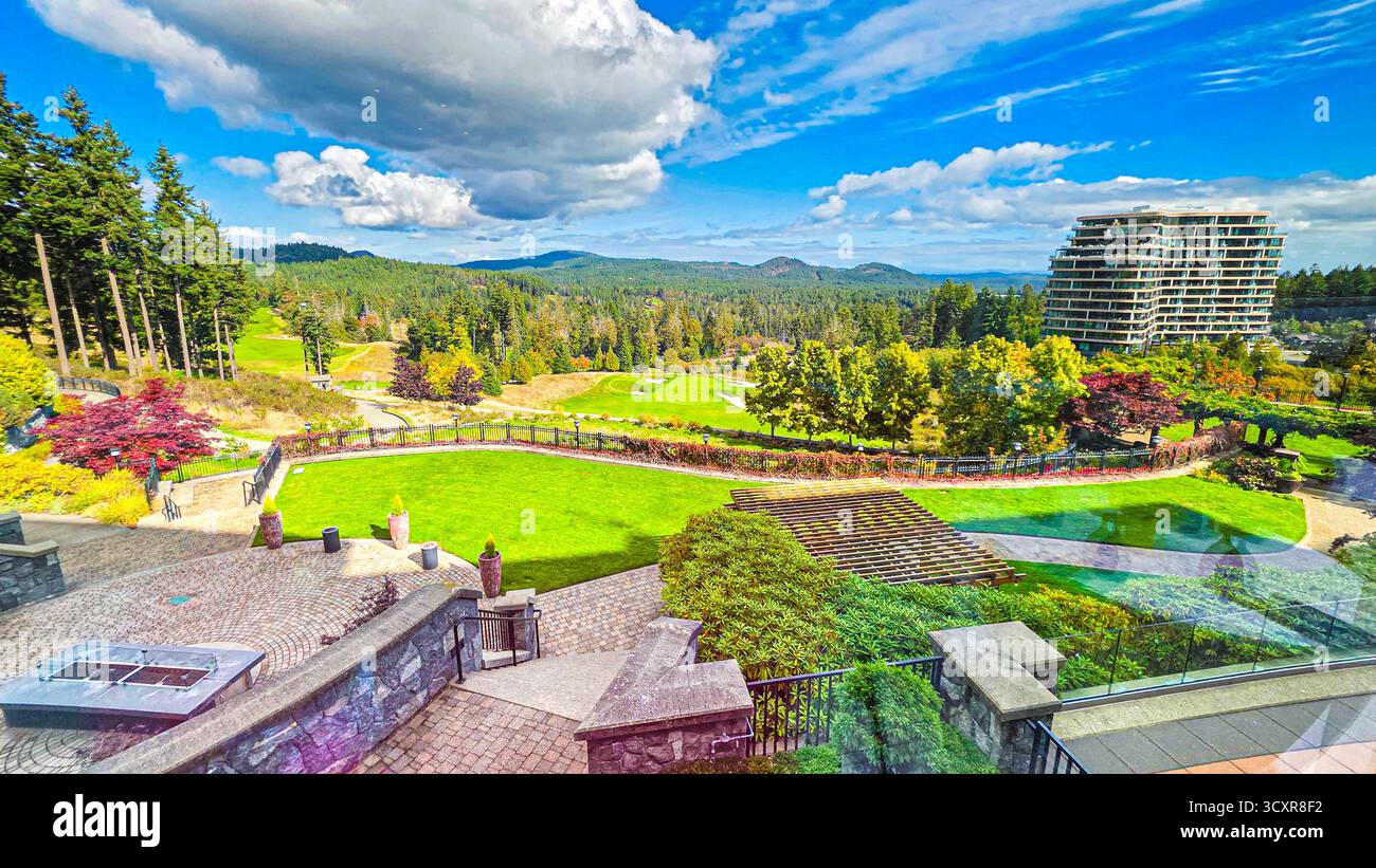 Pomeriggio al Bear Mountain Resort - Immagine stock catturata con smartphone