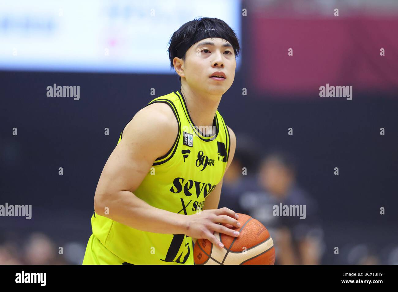 Tokyu Dresser Todoroki Arena, Kanagawa, Giappone. 15 ottobre 2025. Shota Watanabe (89ers), 15 OTTOBRE 2025 - Basket : 2025-26 B.LEAGUE B1 partita tra Kawasaki Brave Thunders - Sendai 89ers alla Tokyu Dresser Todoroki Arena, Kanagawa, Giappone. Crediti: YUTAKA/AFLO SPORT/Alamy Live News Foto Stock