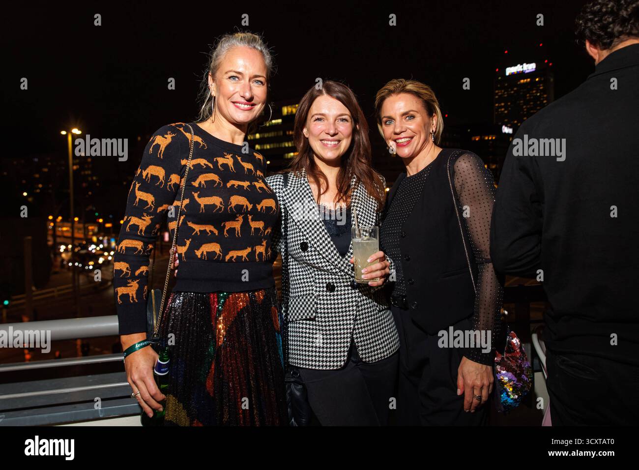 Evento VIP - Dr.Ansay - Eva Mona Rodekirchen, Iris Mareike Steen und Gisa Zach beim Dr.Ansay VIP Event im Soho House am 15.10.2025 a Berlino. *** Evento VIP Dr Ansay Eva Mona Rodekirchen, Iris Mareike Steen e Gisa Zach all'evento VIP Dr Ansay presso Soho House il 15 10 2025 a Berlino Copyright: XEventpressxKochanx Foto Stock