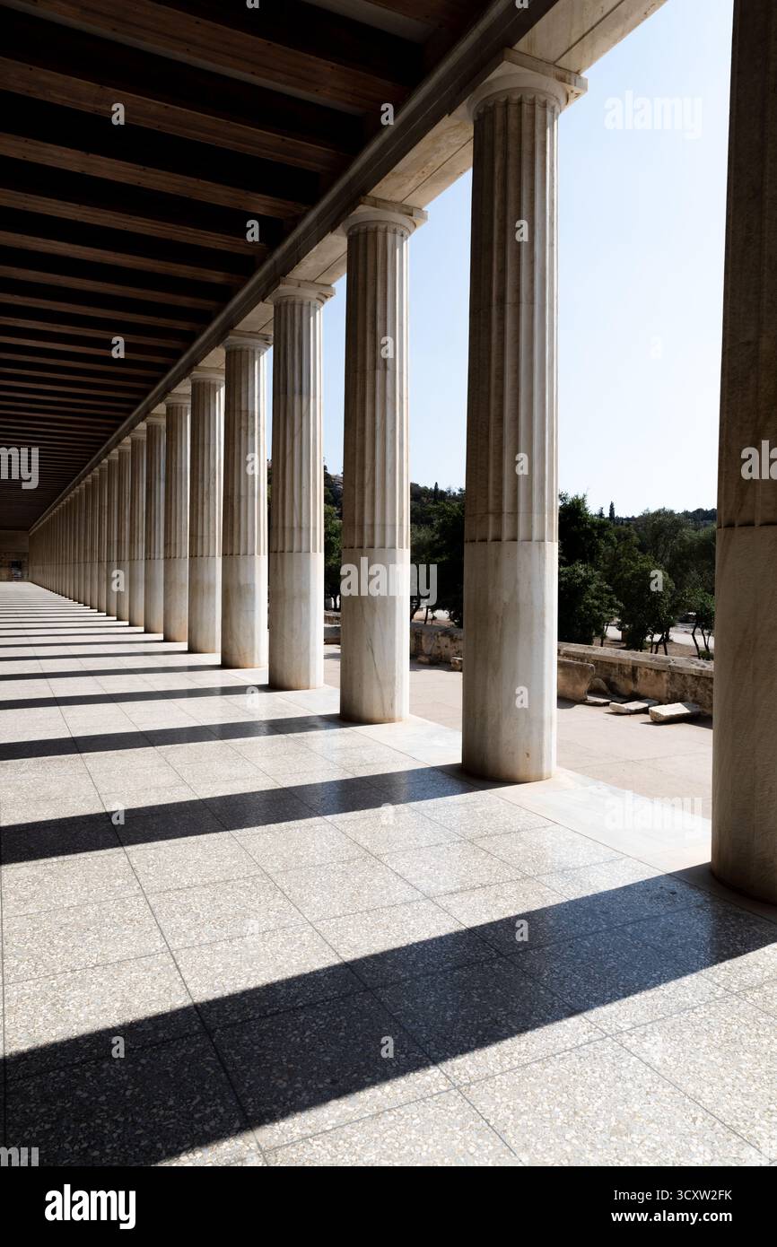 Antica Agorà di Atene - Areios Pagos Foto Stock
