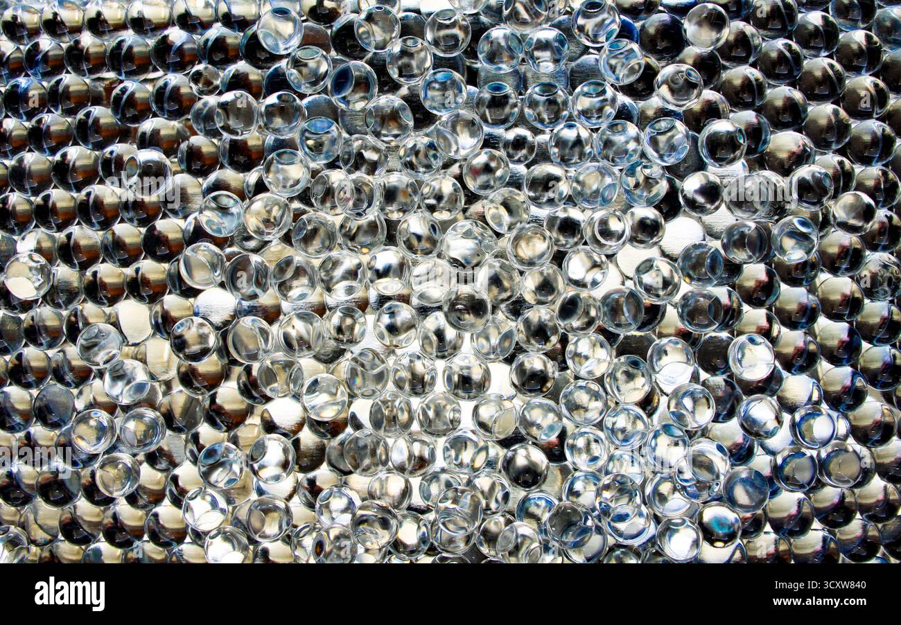 Le sfere di argento Foto Stock