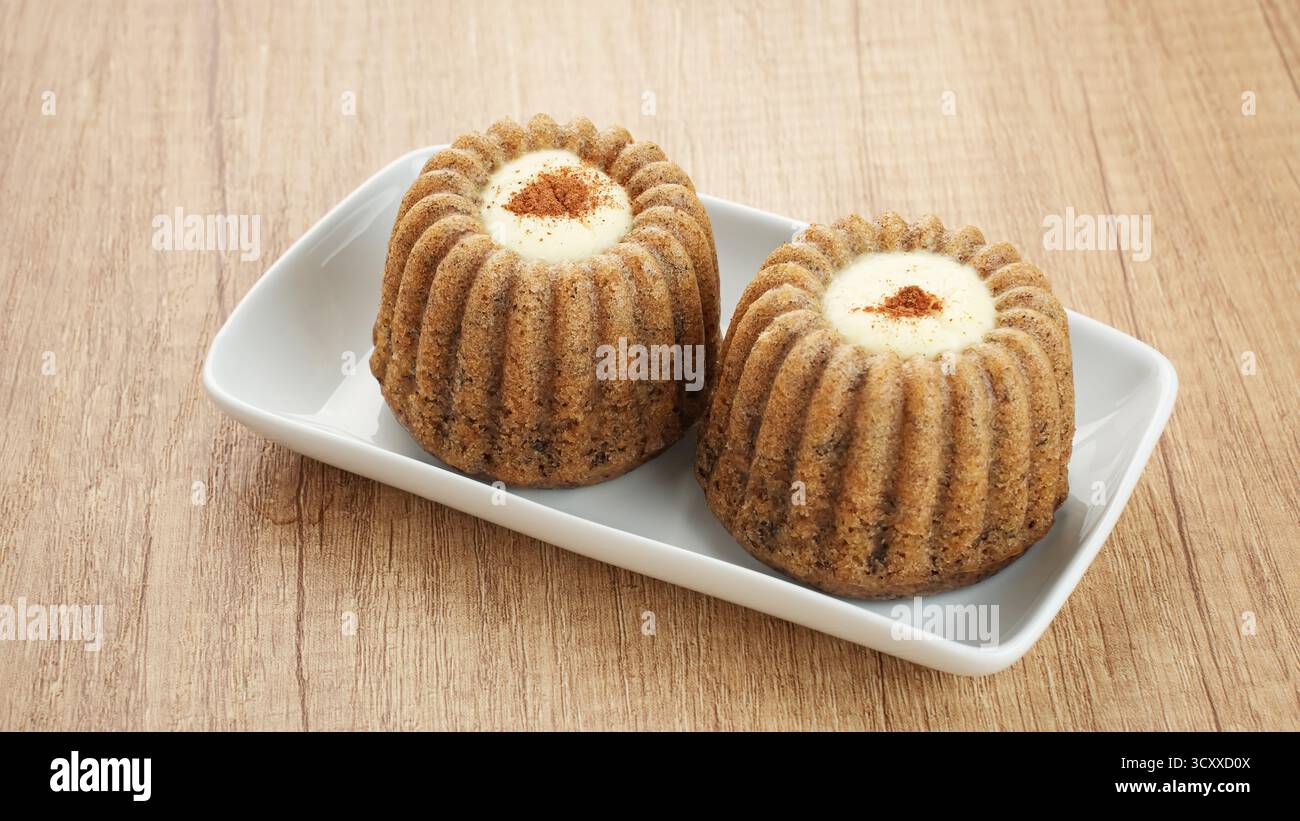 Bolu Pisang, deliziosa torta alla banana, senza glutine Foto Stock