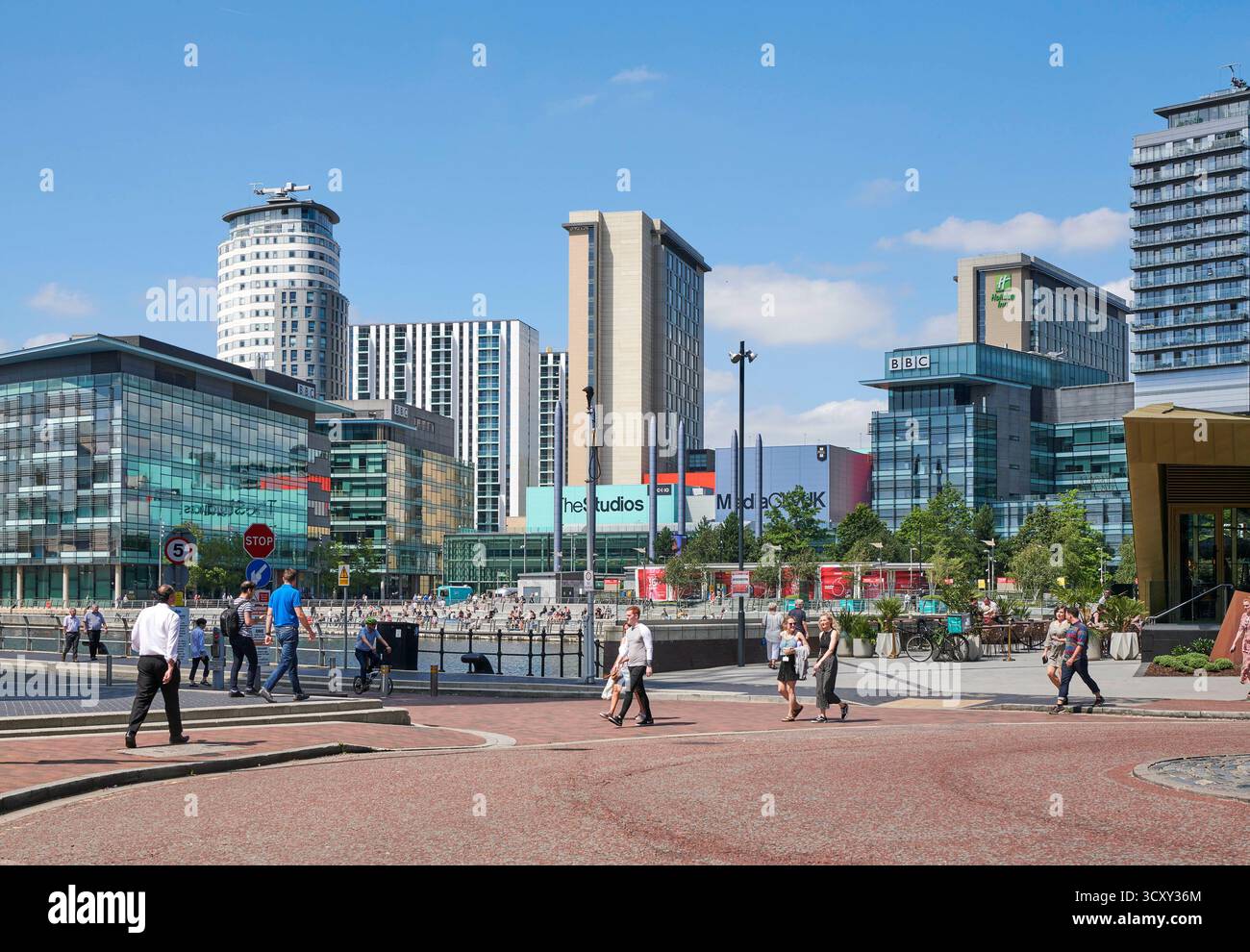 Media City a Salford, Greater Manchester, Inghilterra nord-occidentale, Regno Unito Foto Stock