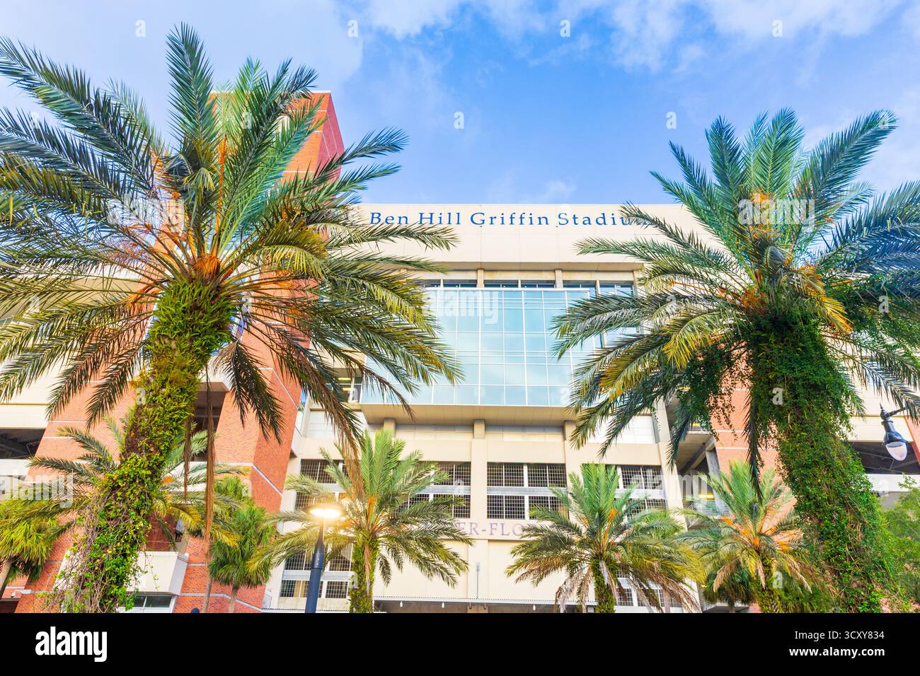 Gainesville, Florida - 3 ottobre 2025: Lo stadio Ben Hill Griffin ospita la squadra di football della University of Florida Foto Stock