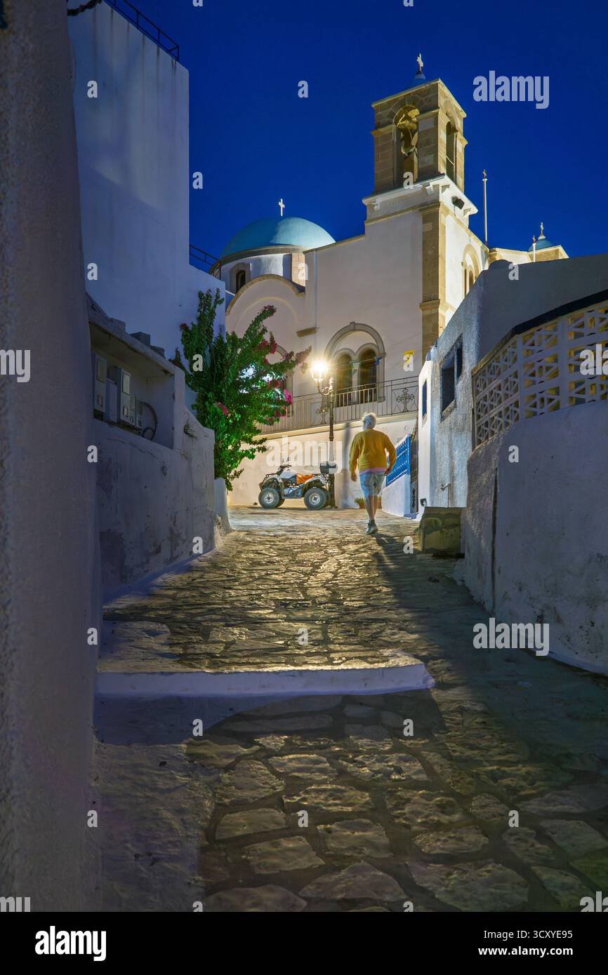 Lipsi di notte Foto Stock