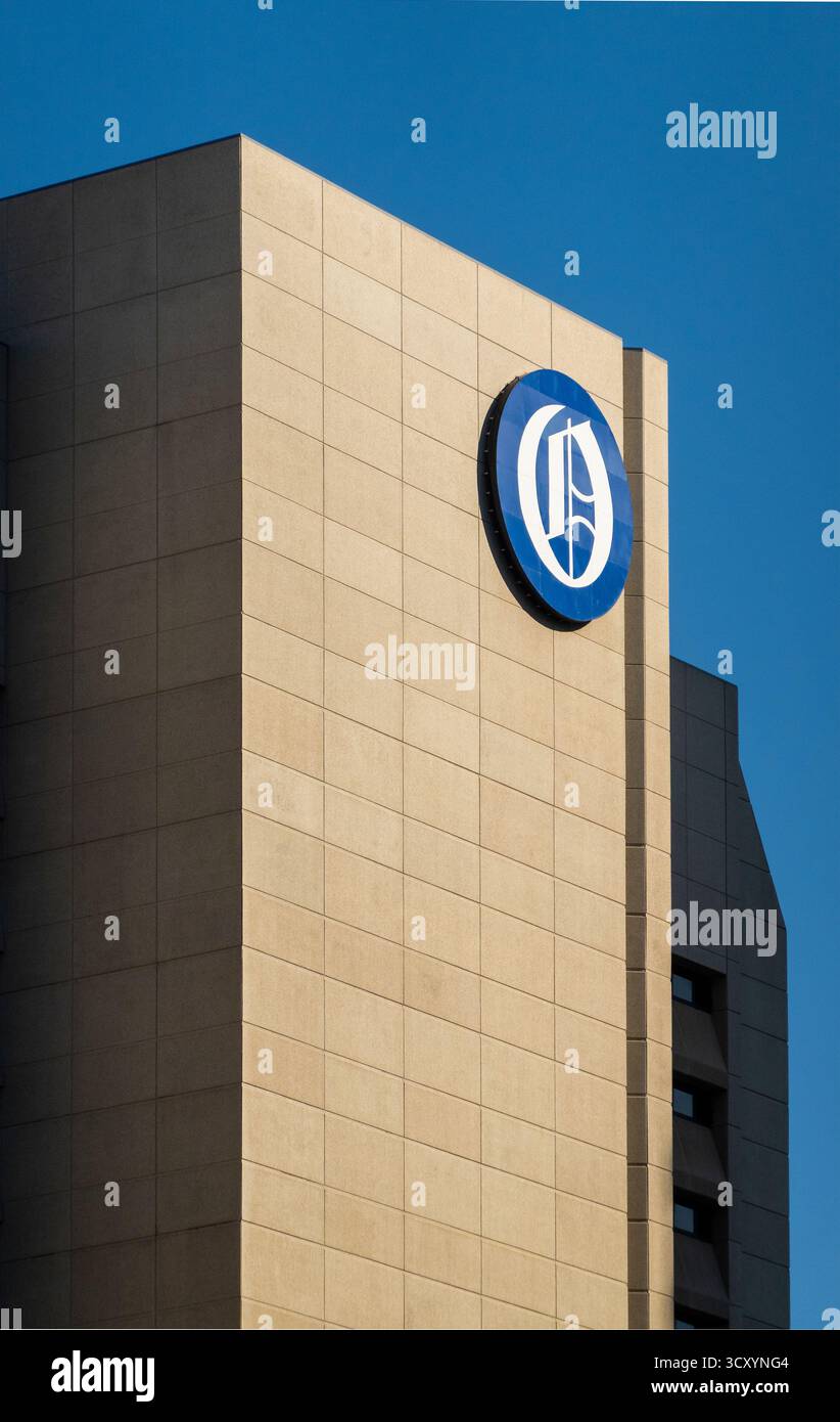 Vecchio edificio del World Herald di Omaha nel centro di Omaha, Nebraska Foto Stock