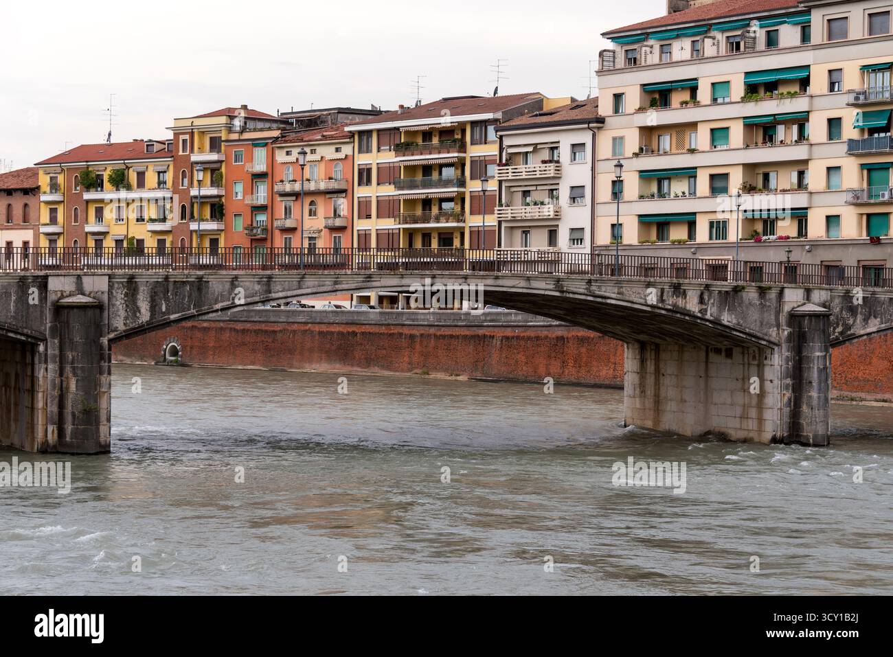 Ponte della Vittoria, Verona, Italia Foto Stock