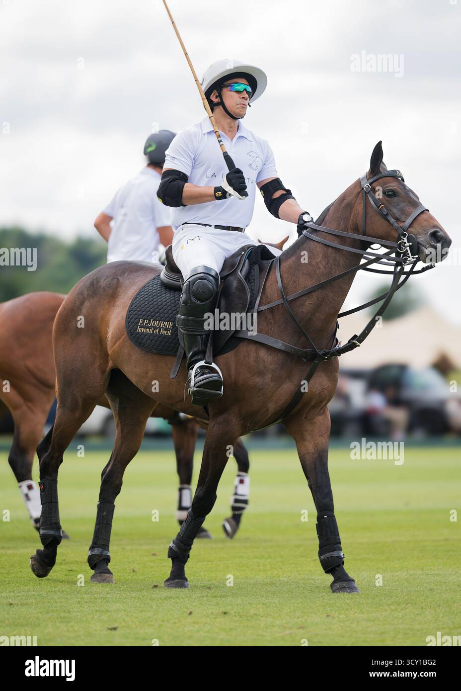La finale della Duke of Sutherland Cup, Cowdray. Nella foto: Principe Abdul Mateen del Brunei. Foto Stock