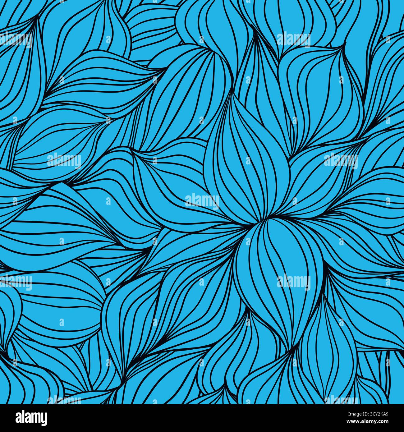 Motivo floreale senza cuciture basato su tradizionali ornamenti d'arte popolare. Fiori colorati su sfondo colorato. Stile scandinavo. Svezia stile nordico. Vettore Illustrazione Vettoriale