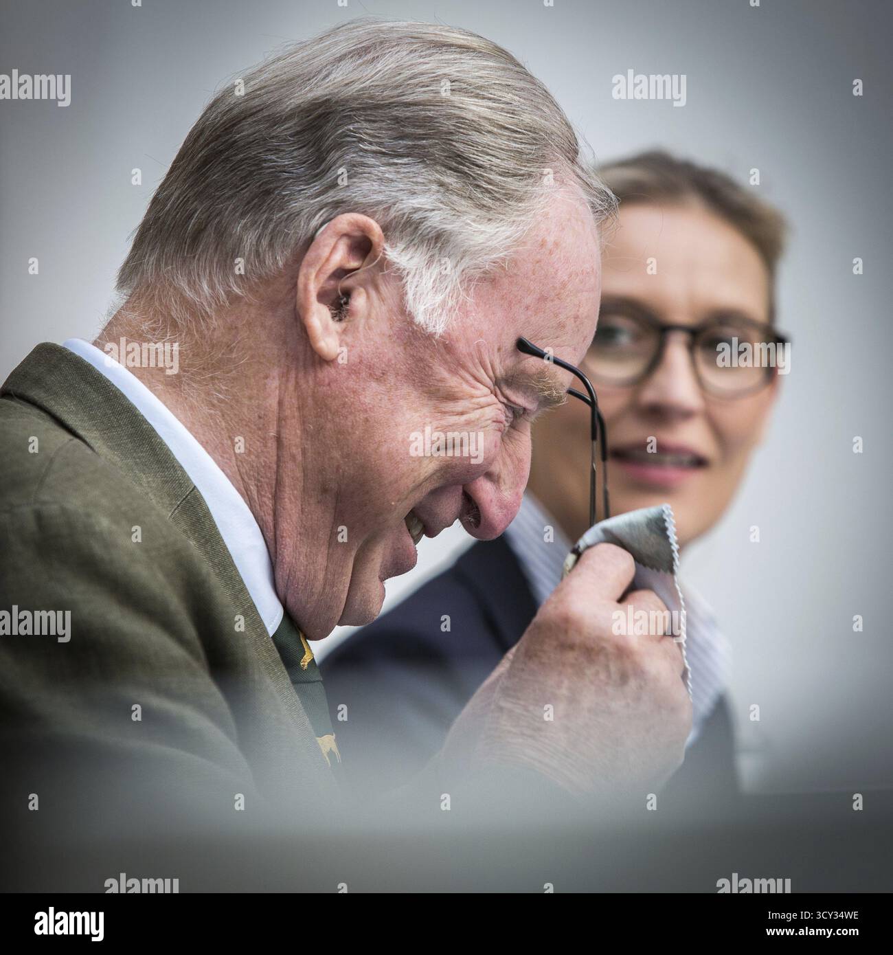 DEU Germania Germania Berlino conferenza stampa AFD sulla politica ambientale con Alexander Gauland e Alice Weidel Foto Stock