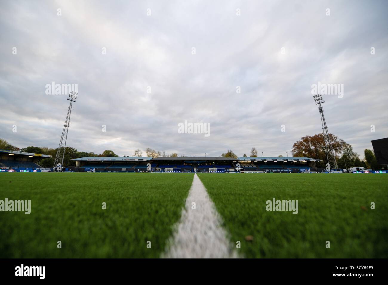 Eindhoven, Paesi Bassi. 17 ottobre 2025. EINDHOVEN, 17-10-2025, Jan Louwers Stadium, Dutch Keukenkampioendivisie football, stagione 2025/2026, partita tra FC Eindhoven e Vitesse, immagini dello stadio crediti: Pro Shots/Alamy Live News Foto Stock