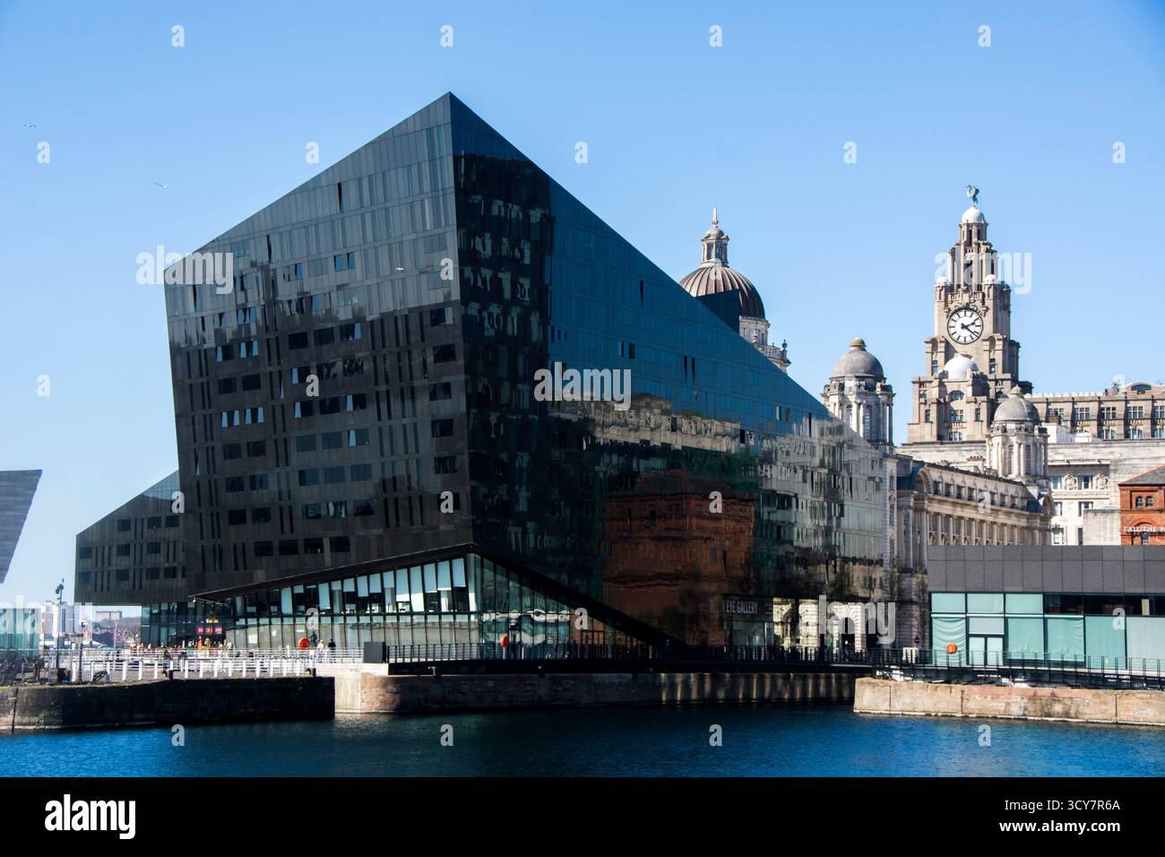 Vista completa del Tate Liverpool RIBA North RIBA North Foto Stock
