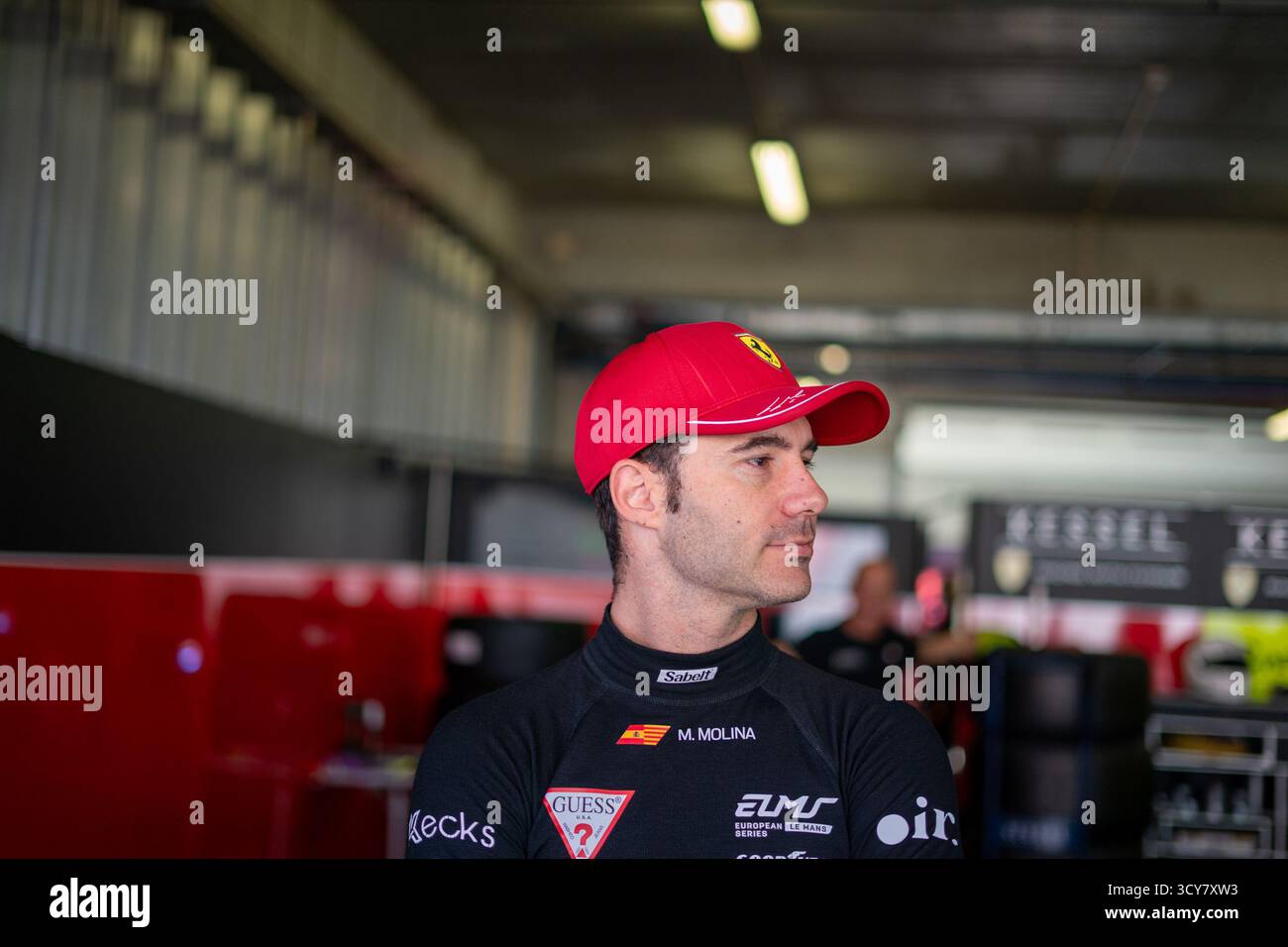 European le Mans Series - 4 ore di Portimao 2025 - prove libere 2 - #74 KESSEL RACING (sui) - Ferrari 296 LMGT3 guidata da Andrew GILBERT (UAE), Fran RUEDA MATEOS (ESP) - Miguel MOLINA (ESP). (Crediti: Daniel Gonzalez Aguilera/Unicode Images/Alamy Live News) Foto Stock