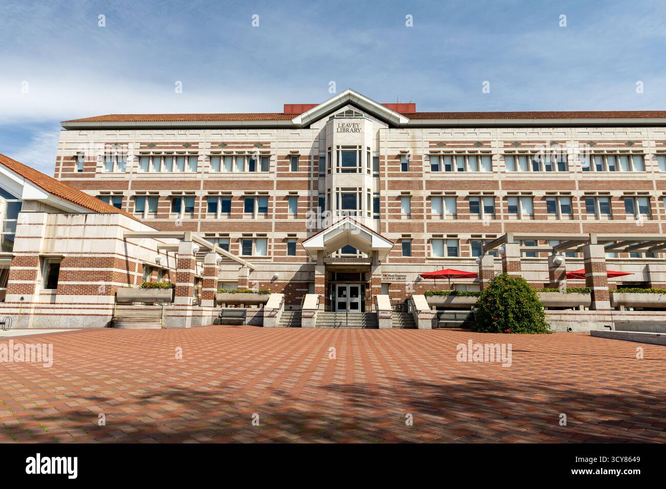 Leavey Library presso il campus della University of Southern California a Los Angeles, California Foto Stock
