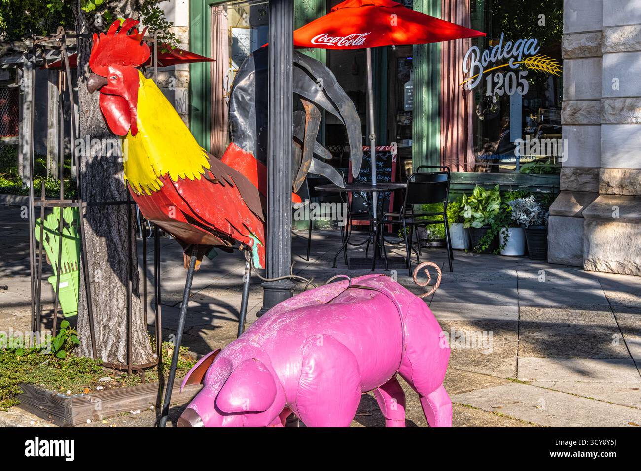 Il ristorante Bodega 1205 serve cucina latino-americana di provenienza locale nell'Uptown Columbus, Georgia. (USA) Foto Stock