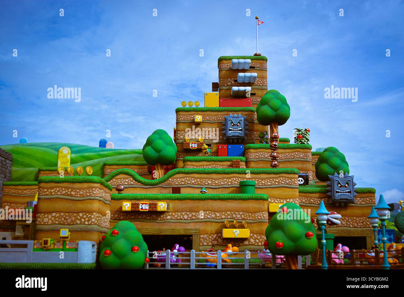OSAKA, GIAPPONE - SEP 2025: Nintendo World. Super Nintendo World è un'area a tema presso gli Universal Studios Japan. Foto Stock
