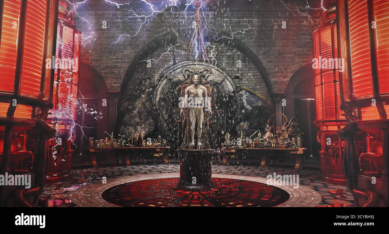 Immagine concettuale del film Frankenstein (2025) Foto Stock