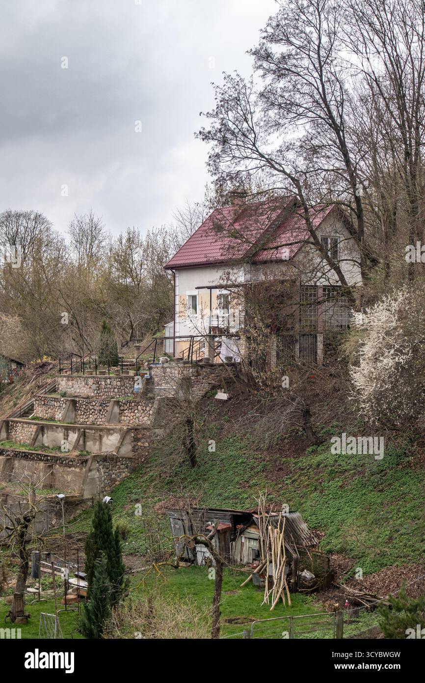 Grodno, via Rabochaya. Foto Stock