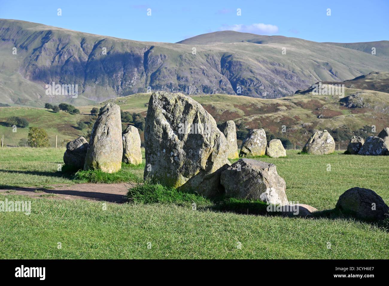 Castlerigg Stone Circle, Cumbria UK September Foto Stock