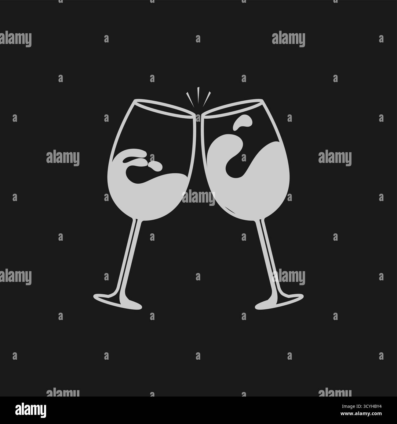 Adesivo bicchieri con nomi - TenStickers
