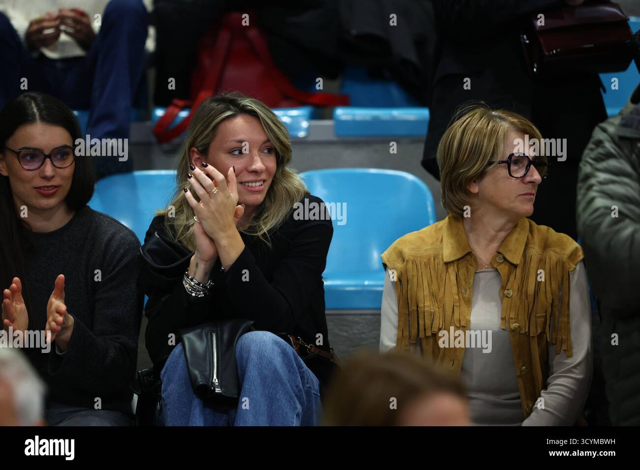 Rieti, Ri, Italia. 19 ottobre 2025. TIFOSI durante RSR Sebastiani Rieti vs Estra Pistoia - Old Wide West serie A2 Maschile 2025-2026 - Round 7 regular season (Credit Image: © Alessio De Marco/ZUMA Press Wire) SOLO USO EDITORIALE! Non per USO commerciale! Foto Stock