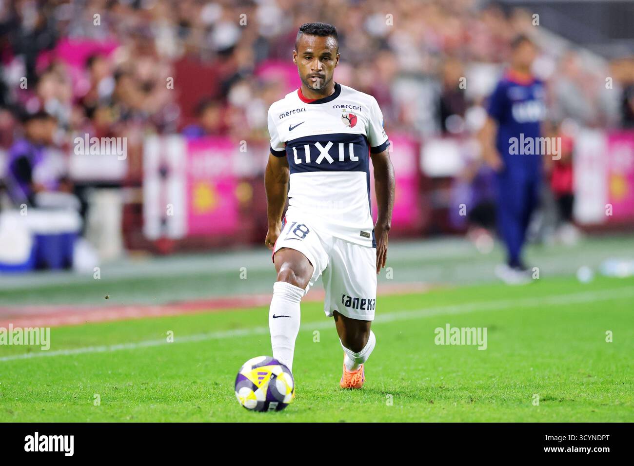 Hyogo, Giappone. 17 ottobre 2025. Elber (Antlers) calcio: 2025 J1 partita di campionato tra Vissel Kobe e Kashima Antlers al Noevir Stadium Kobe di Hyogo, Giappone. Crediti: Naoki Nishimura/AFLO SPORT/Alamy Live News Foto Stock