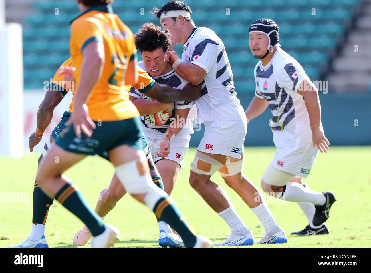 Yodoko Sakura Stadium, Osaka, Giappone. 18 ottobre 2025. Shinya Komura (JPN), 18 OTTOBRE 2025 - Rugby: Asahi Super Dry Challenge Match 2025 partita tra Giappone XV e Australia A allo Yodoko Sakura Stadium di Osaka, Giappone. Crediti: Naoki Nishimura/AFLO SPORT/Alamy Live News Foto Stock