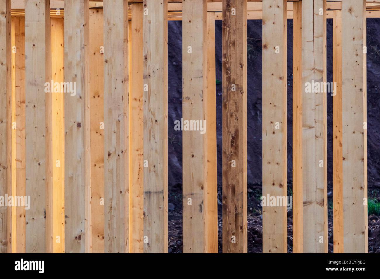 Costruire la Summer House. Foto Stock