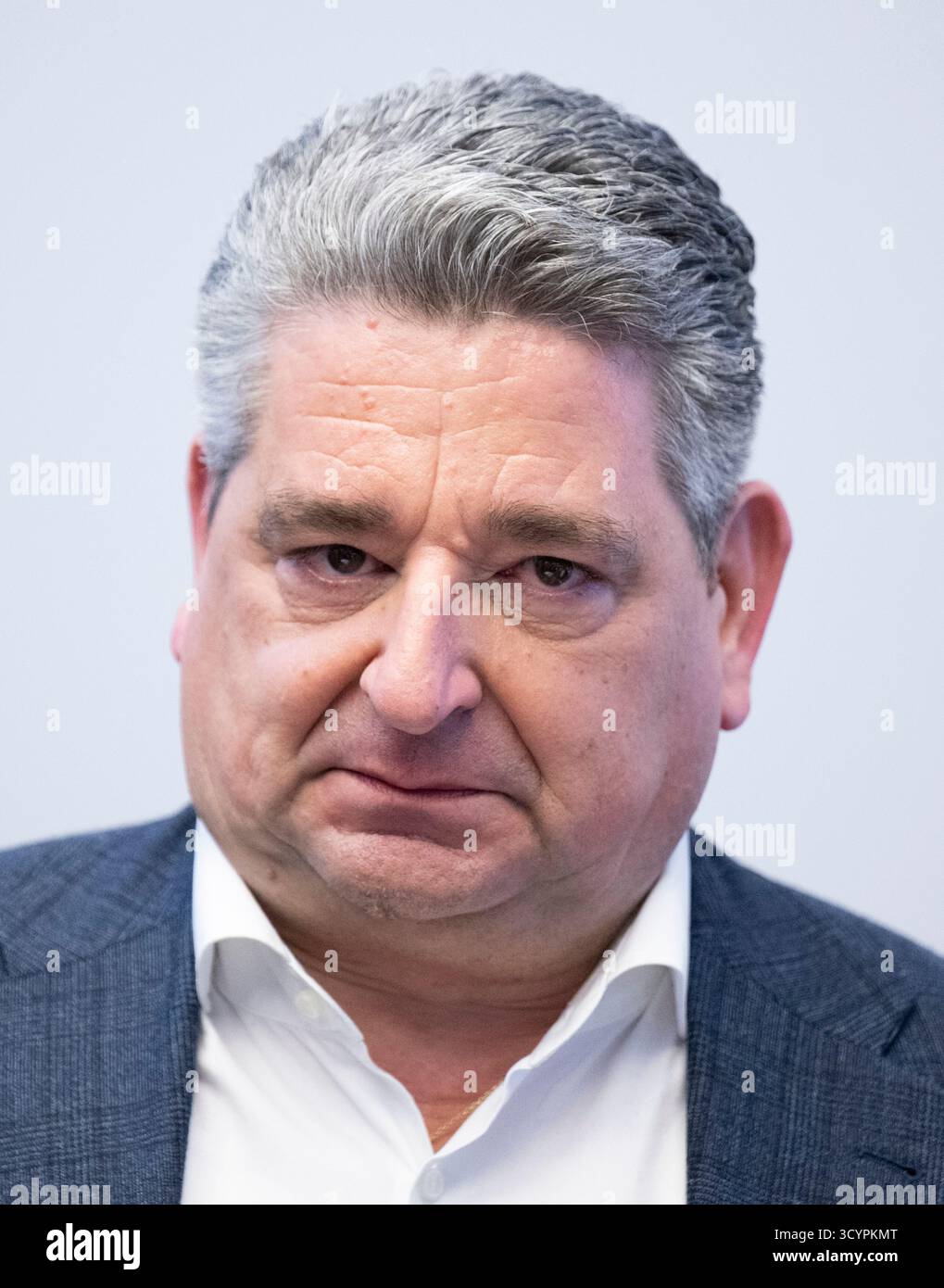 20 ottobre 2025, Assia, Francoforte sul meno: Miguel Lopez, CEO di ThyssenKrupp AG, all'IPO di TKMS. Foto: Boris Roessler/dpa Foto Stock