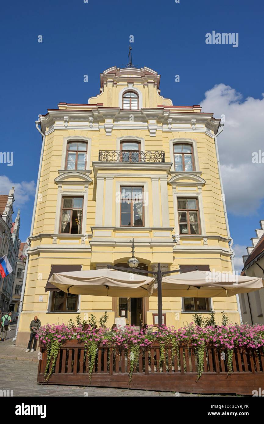 Altbau am Suurgildi Plats, Altstadt, Tallinn, Estland *** Vecchio edificio sui Suurgildi Plats, città Vecchia, Tallinn, Estonia Foto Stock