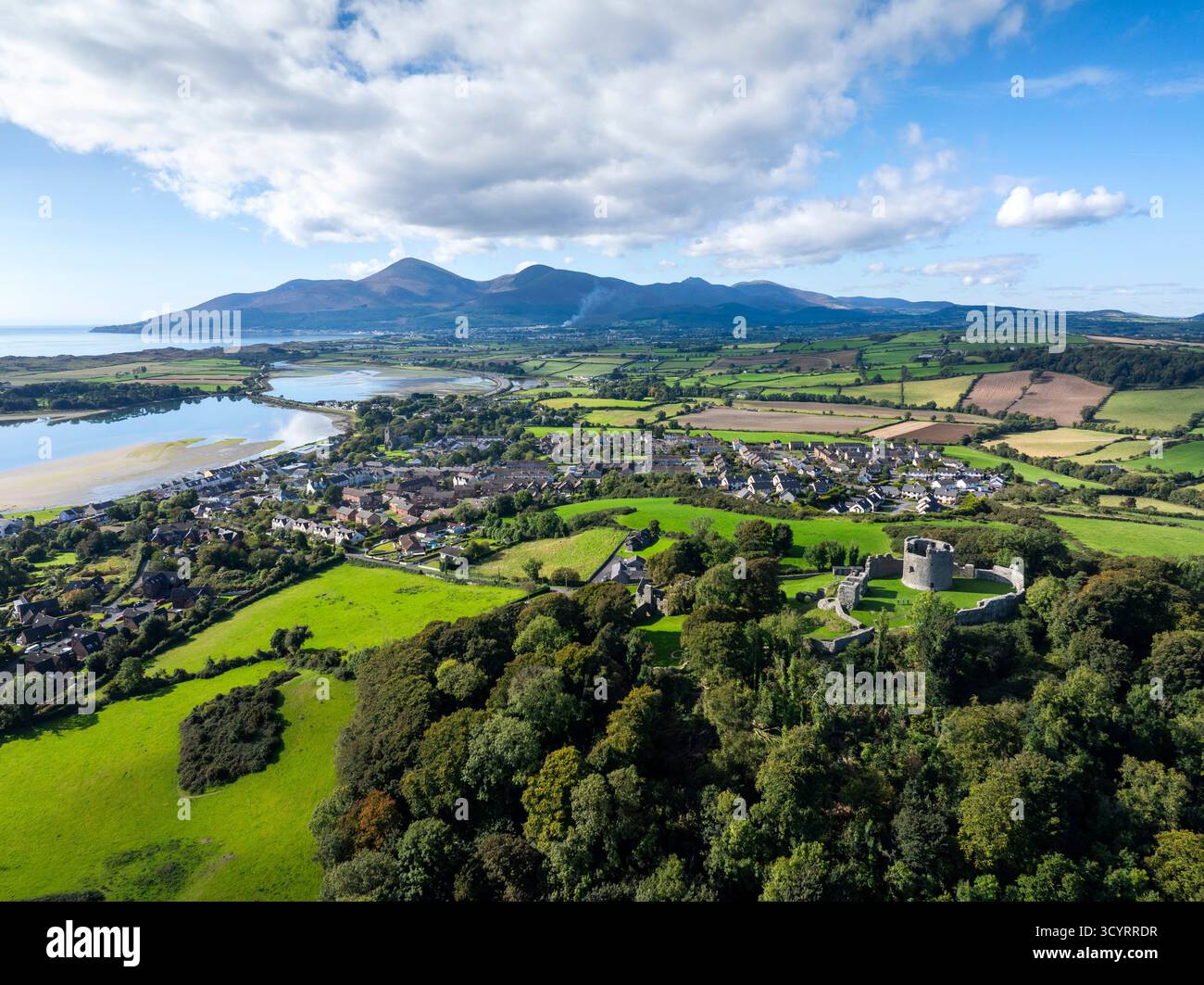 Castello di Dundrum, Co Down Foto Stock