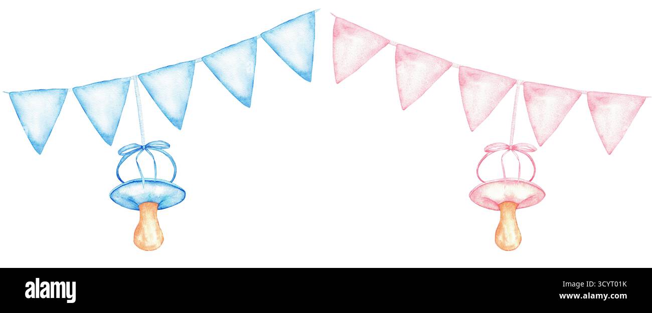 Striscione per baby shower rosa e oro / Benvenuta bambina 2.0 - Italia