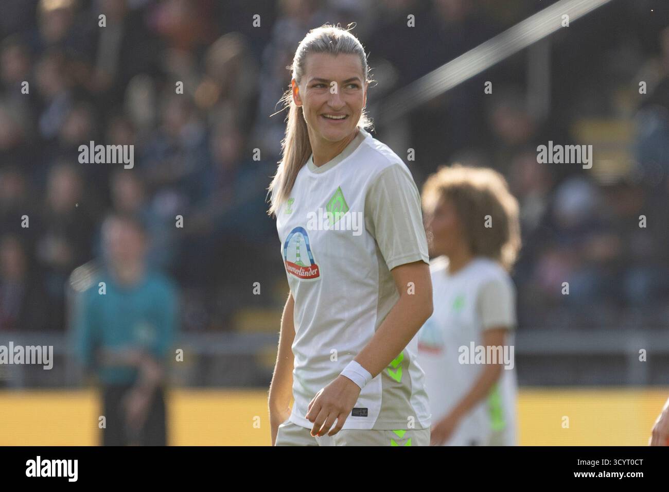 Francoforte, Germania. 19 ottobre 2025. Medina Desic (SV Werder Brema #9), Freisteller, Portrait/Portr?t, Eintracht Franfurt - SV Werder Brema, Francoforte, Stadion am Brentanobad, 19.10.2025 crediti: dpa/Alamy Live News Foto Stock