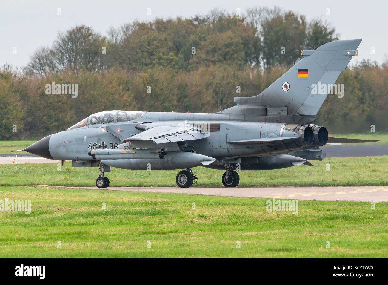 Un aereo da combattimento multiruolo ad ala variabile Panavia Tornado IDS dell'Aeronautica militare tedesca. Foto Stock