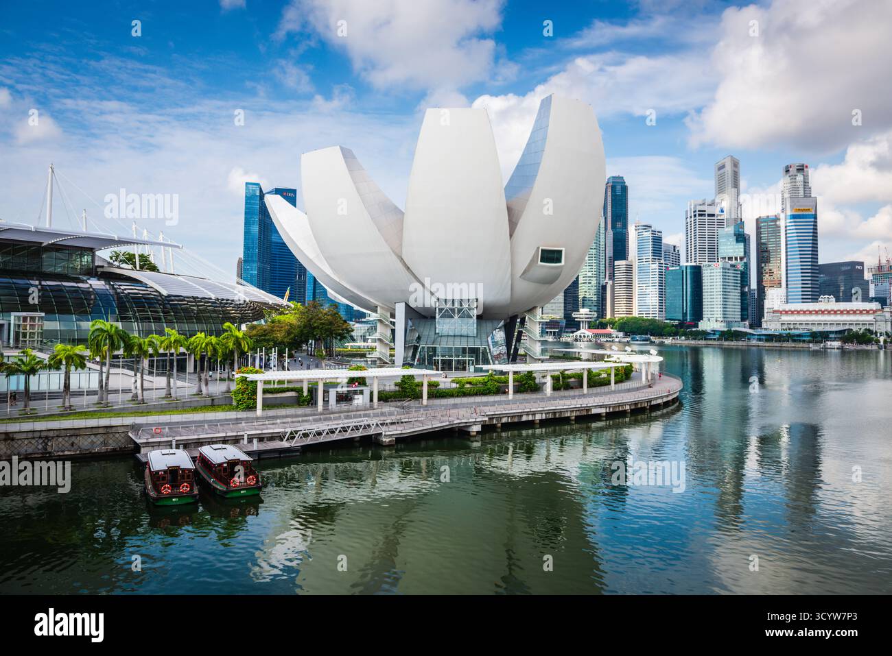 Singapore - 19 ottobre 2018: Paesaggio urbano del centro cittadino dell'area centrale di Singapore. Foto Stock