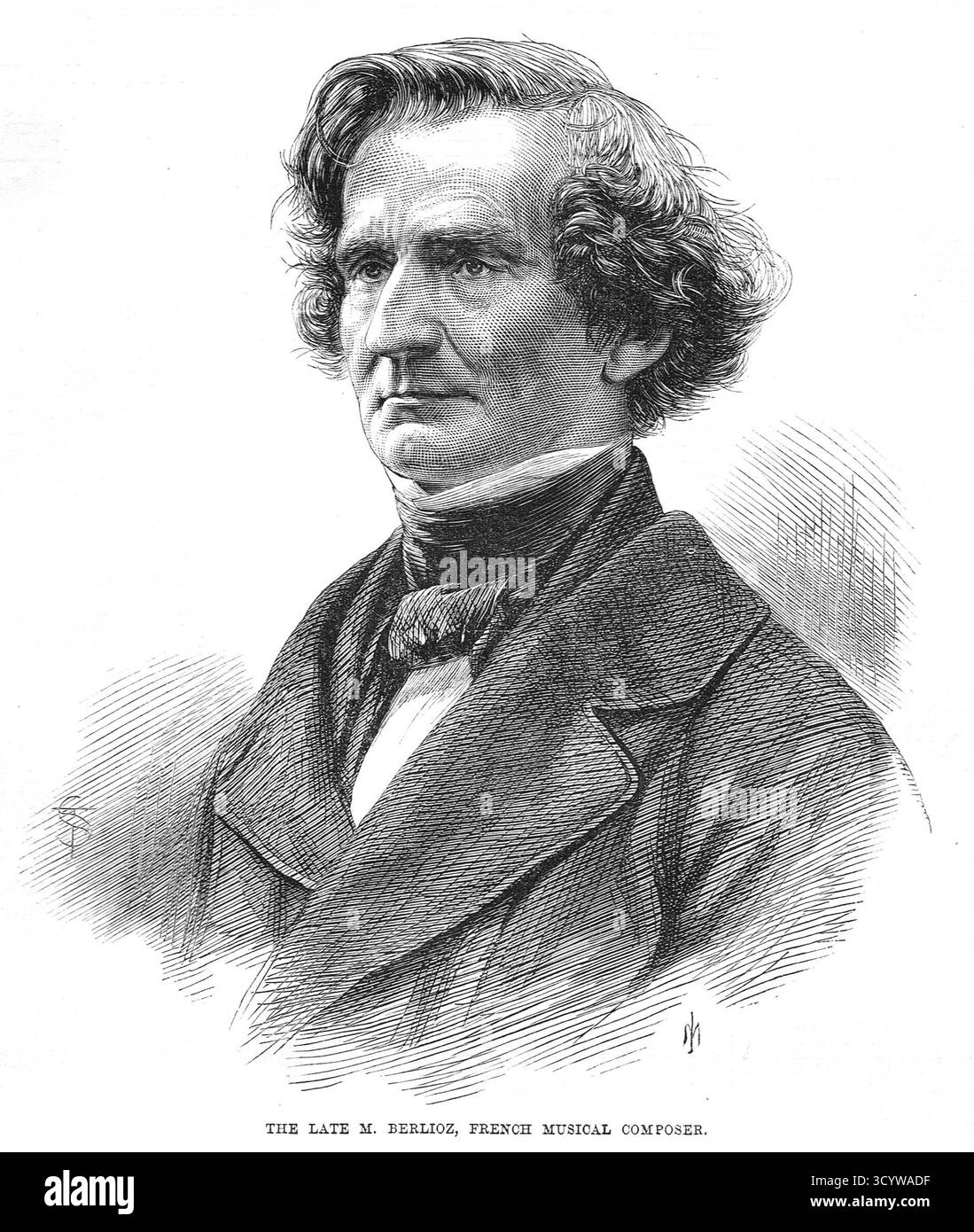 Louis-Hector Berlioz. Compositore e direttore d'orchestra romantico francese. 1869 Foto Stock