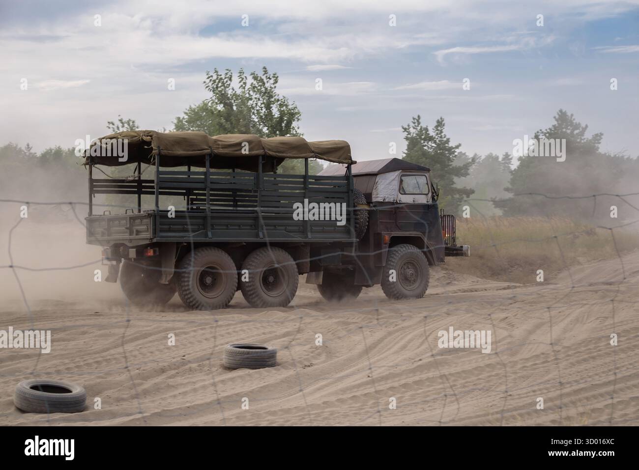 CAMION MILITARE Foto Stock