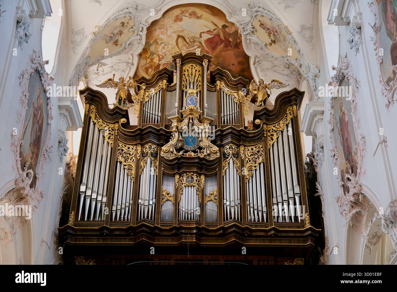Germania, Baden-Württemberg, Bad Säckingen, la cattedrale barocca di San Fridolino Foto Stock