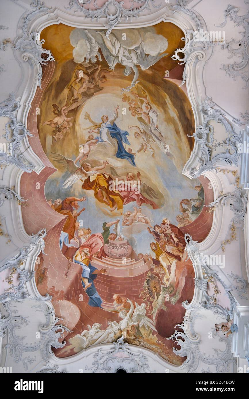 Germania, Baden-Württemberg, Bad Säckingen, la cattedrale barocca di San Fridolino Foto Stock