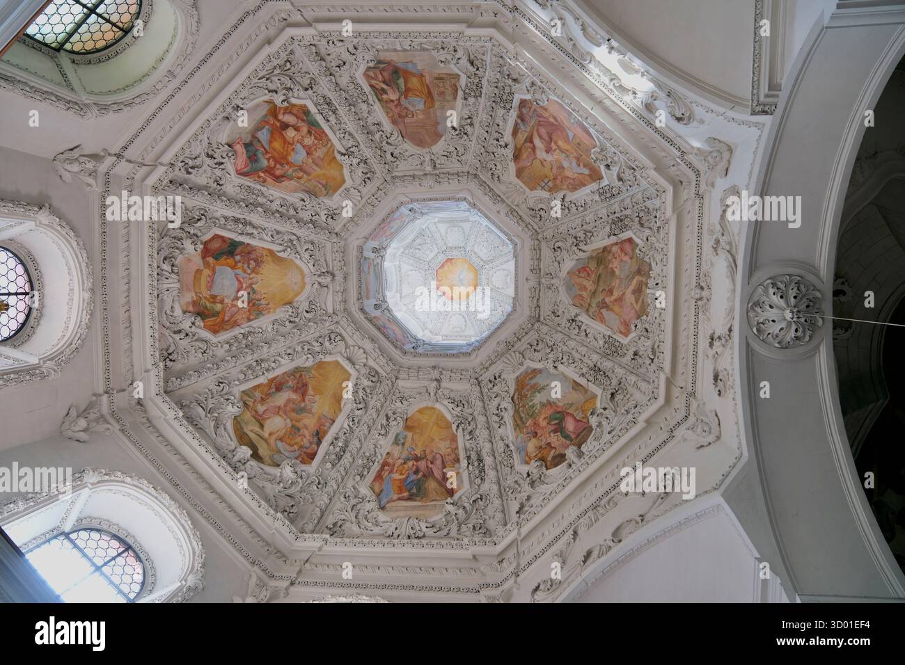 Germania, Baden-Württemberg, Bad Säckingen, la cattedrale barocca di San Fridolino Foto Stock