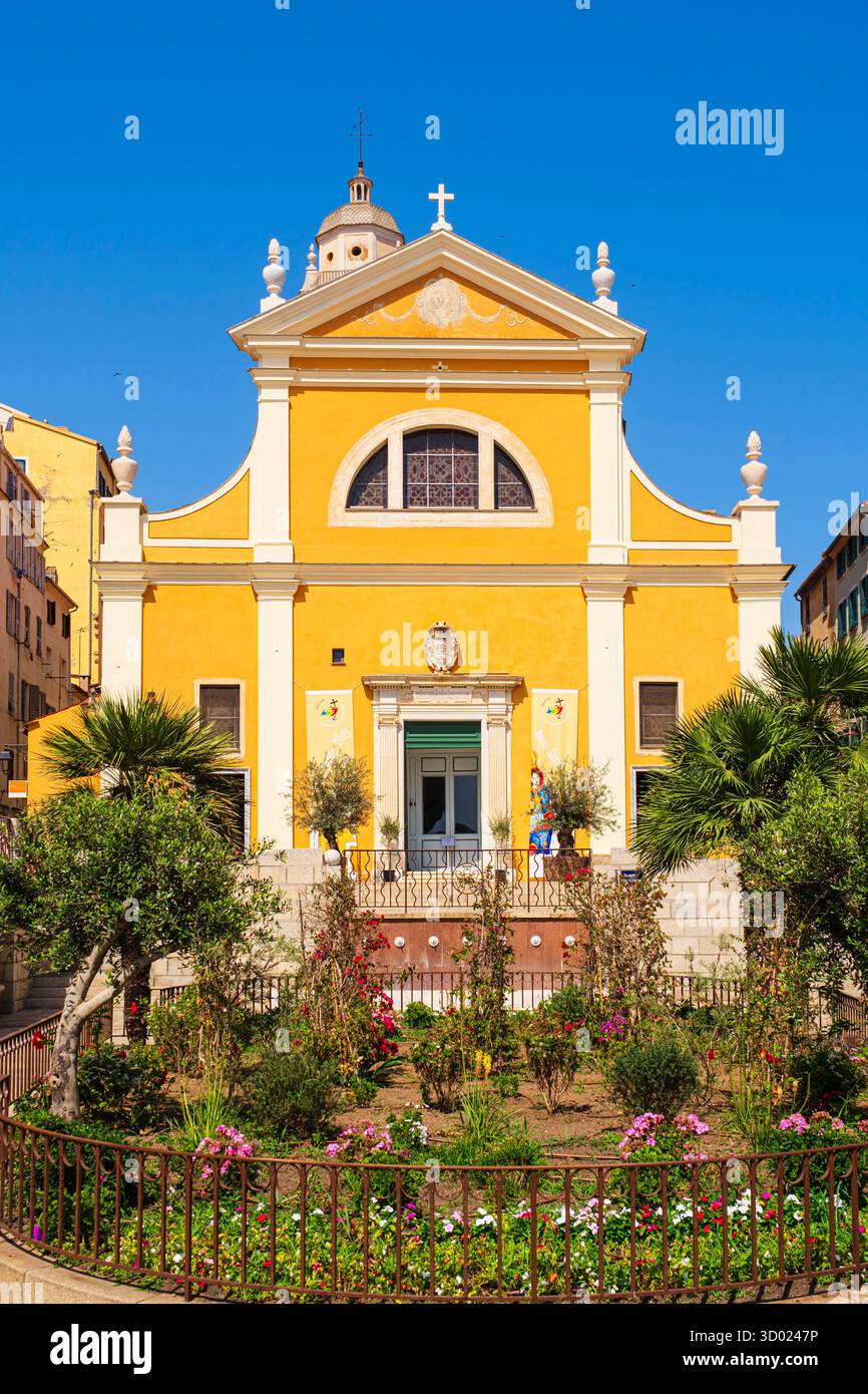 Francia, Corsica del Sud, Ajaccio, Cattedrale di nostra Signora dell'assunzione del XVI secolo o Cattedrale di Santa Maria Assunta Foto Stock