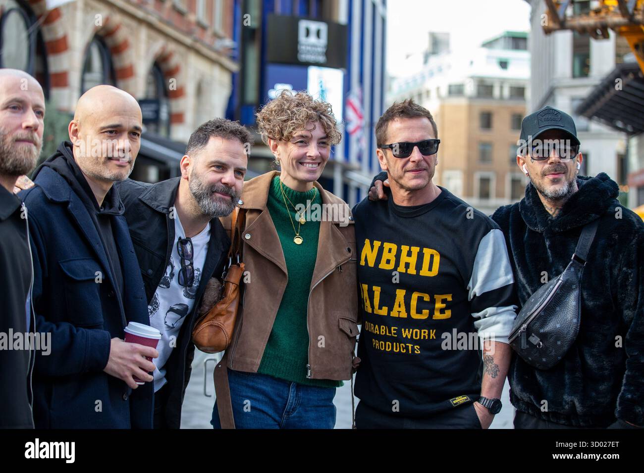 Londra, Inghilterra, Regno Unito. 21 ottobre 2025. La boyband britannica Five dopo 25 anni di distanza, tutti e cinque i membri originali della boyband britannica Five si stanno riunendo per un enorme tour nell'arena britannica. Crediti: Richard Lincoln/Alamy Live News Foto Stock