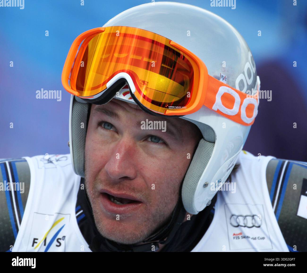 MILLER Bode (USA) Weltcup Abfahrt der Herren auf der Olympiastrecke von Sochi 2014 Sotschi 2014 Olympia Rosa Khutor © diebilderwelt / Alamy Stock Foto Stock