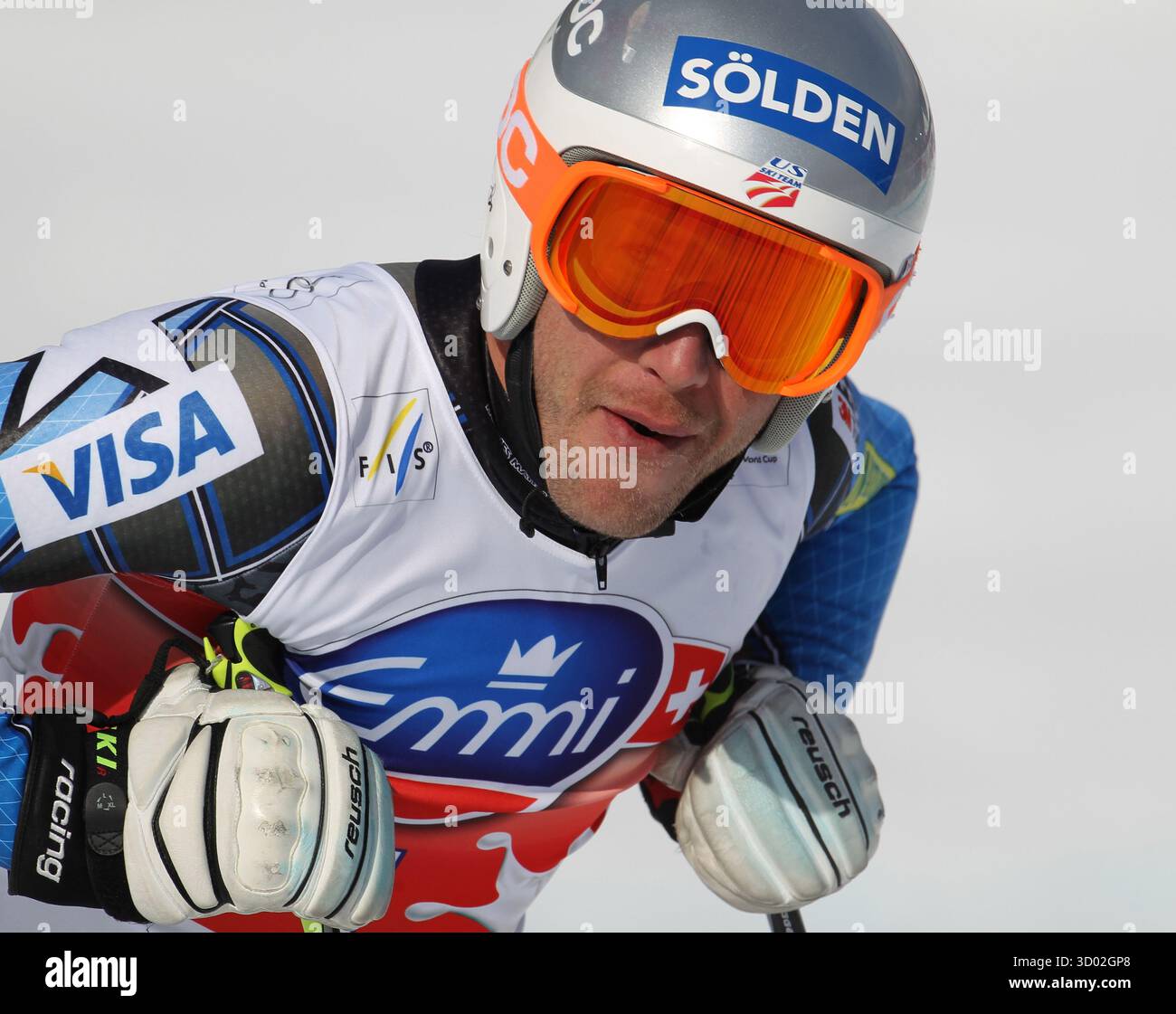 MILLER Bode (USA) Weltcup Abfahrt der Herren auf der Olympiastrecke von Sochi 2014 Sotschi 2014 Olympia Rosa Khutor © diebilderwelt / Alamy Stock Foto Stock