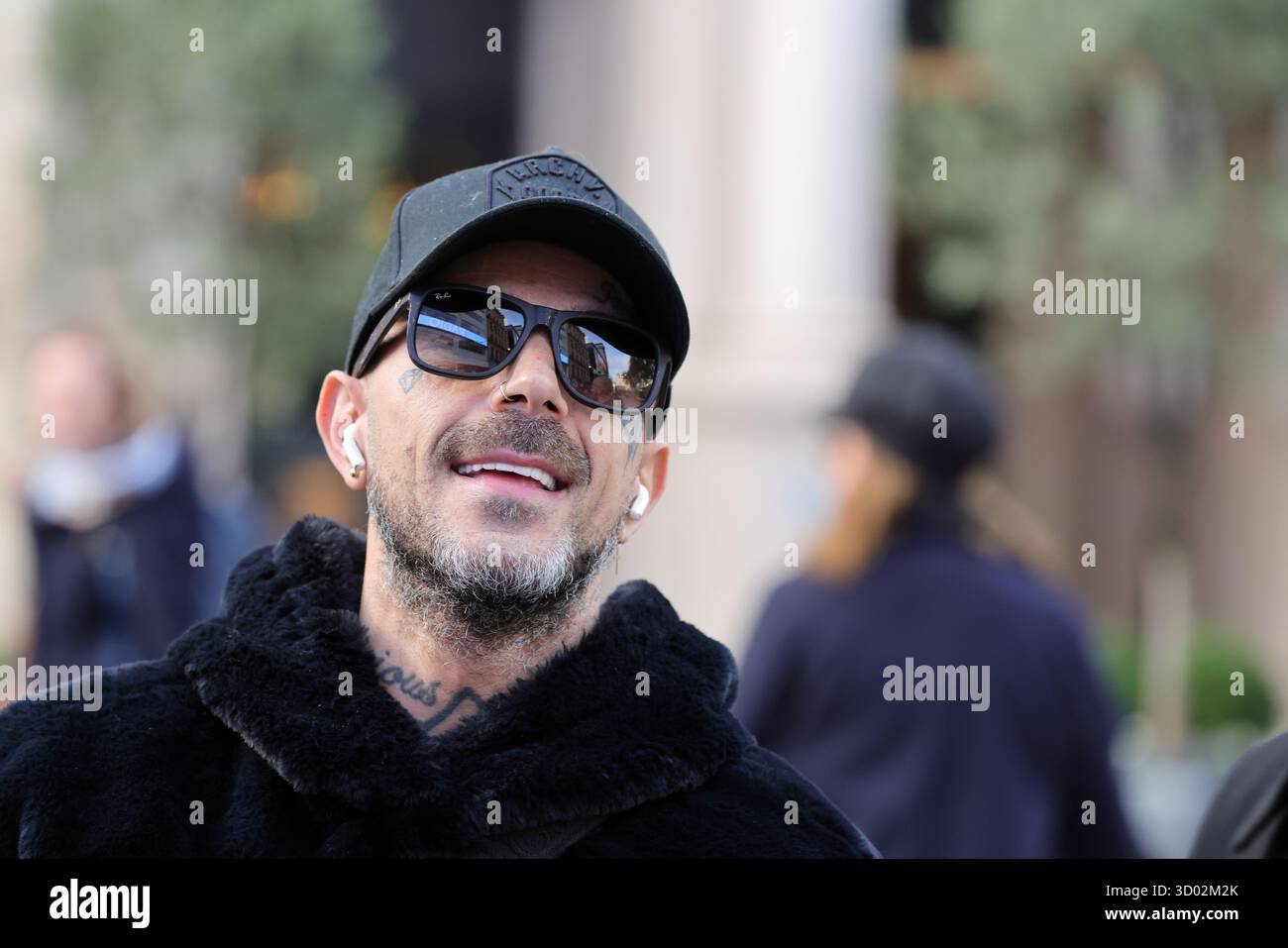 Londra, Regno Unito. 21 ottobre 2025. I Boy Band Five presso gli studi Global radio prima del loro massiccio tour intorno alle isole britanniche. I membri originali, ABZ Love, Scott Robinson, Ritchie Neville, Sean Conlon e Jason Paul Brown si sono riuniti dopo 25 anni. Crediti: Uwe Deffner/Alamy Live News Foto Stock