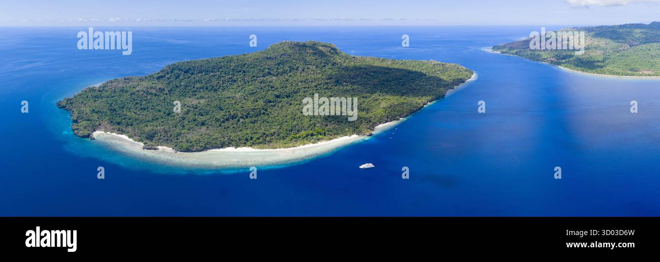 La splendida isola di Pulau Reong si trova a circa 100 miglia ad est di Alor, Indonesia. Questa zona è conosciuta per le sue diverse barriere coralline e per le fantastiche immersioni. Foto Stock La splendida isola di Pulau Reong si trova a circa 100 miglia ad est di Alor, Indonesia. Questa zona è conosciuta per le sue diverse barriere coralline e per le fantastiche immersioni. Foto Stock